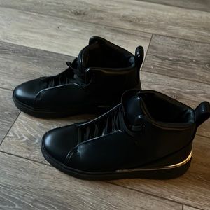 Zara High Top Sneakers - Black and Gold NEW